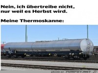 Riesige Thermoskanne
