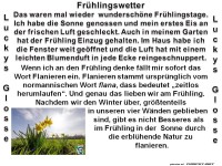 Frühlingswetter