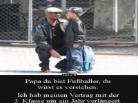 Vater und Sohn im humorvollen Gespr�ch