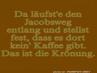 Witz über Kaffee und den Jacobsweg