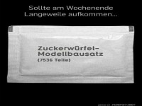 Zuckerwrfel-Modellbausatz fr Kreative