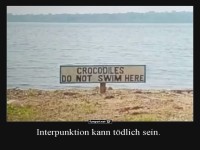 Vorsicht vor irref�hrenden Schildern
