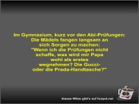 Im Gymnasium, kurz vor den Abi-Prfungen