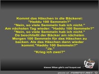 Kommt das H�schen in die B�ckerei