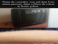 Vom Fernseher elektrisiert