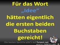 Das Wort Idee