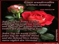 Einen wunderschoenen Sonntag