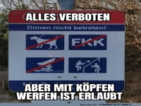 Alles verboten