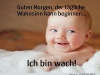 Frhlicher Start in den Tag mit sem Baby