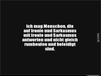 Menschen, die Sarkasmus verstehen