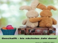 Die Osterhasen verabschieden sich