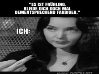 Wenn Fr�hling gegen dunkle Seele verliert