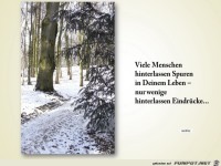 Viele Menschen hinterlassen Spuren