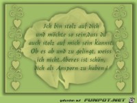 ich bin stolz auf dich