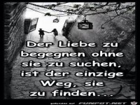 der liebe zu begegnen