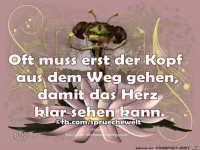 Oft muss erst der Kopf