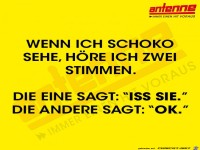 Wenn ich Schoko sehe