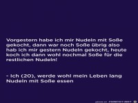 Nudeln mit Sosse
