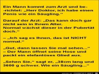 ein Mann kommt zum Arzt........