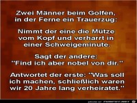 zwei M�nner beim Golfen.......