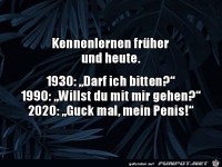 Kennenlernen fr�her und heute