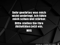 Bitte Aktivit�ten einstellen