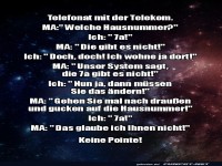 Missverst�ndnis bei der Hausnummer