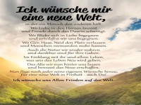 Wunsch fr eine neue Welt