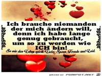 Ich brauche niemanden