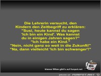 Die Lehrerin versucht