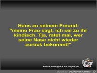 Hans zu seinem Freund