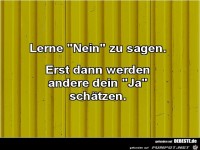 Lerne nein zu sagen