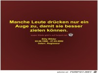 Manche Leute dr�cken nur ein
Auge zu