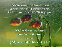 Mehr Liebe und Menschlichkeit
