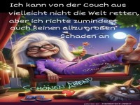 Ich kann von der Cautsch aus nicht die Welt retten