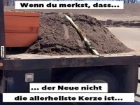 Missgeschick beim Transport von Sand