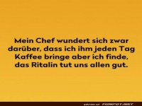 Witz über Kaffee und Ritalin
