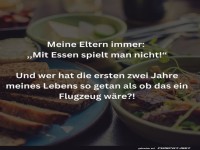 Luftfahrt mit Löffeln und Gabeln