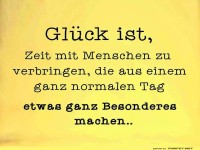 Glueck ist Zeit mit Menschen