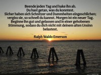 beende jeden tag und hake ihn ab