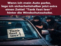 Tanktrick: Diebstahlschutz mal anders!