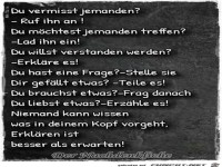 du vermisst jemanden