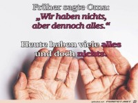 Frueher sagte Oma