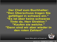 Der Chef zum Buchhalter