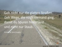 geh nicht nur die glatten Strassen