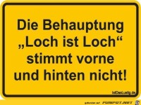 Loch ist Loch