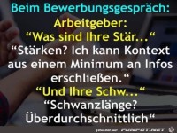 Beim Bewerbungsgespr�ch