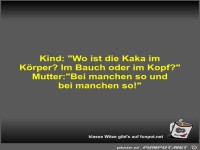Kind: Wo ist die Kaka im Krper?