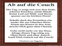 Ab auf die Couch