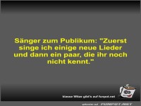 S�nger zum Publikum